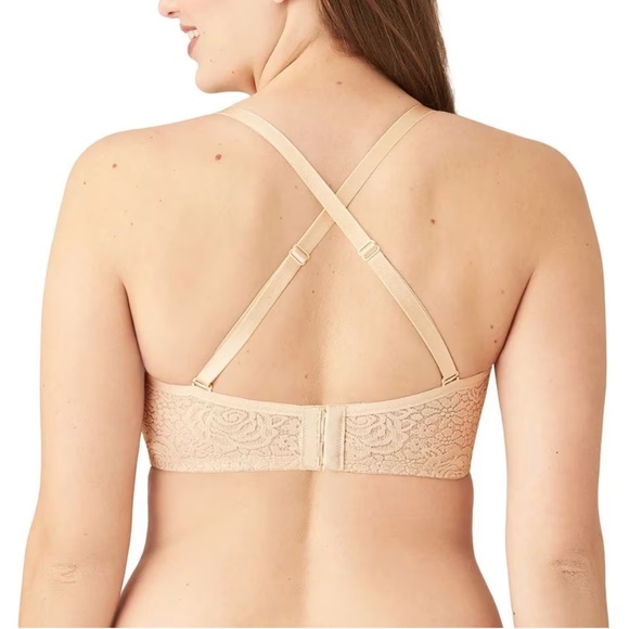 NWT Wacoal Halo Nude Lace Strapless Bra Sz 36DDD - Picture 4 of 6